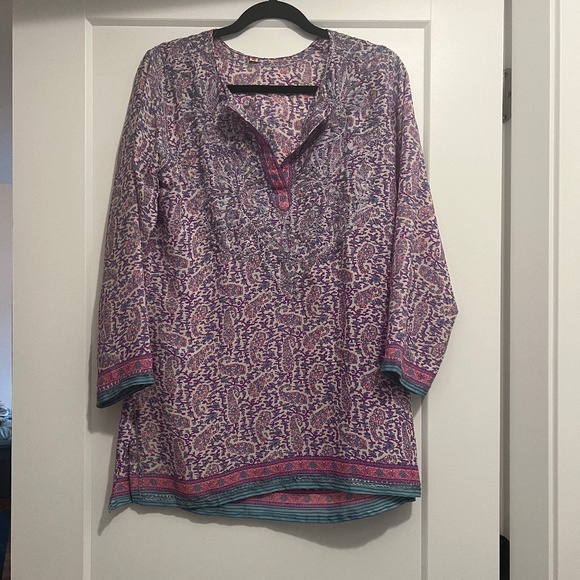 Patterend tunic top - Picture 1 of 10